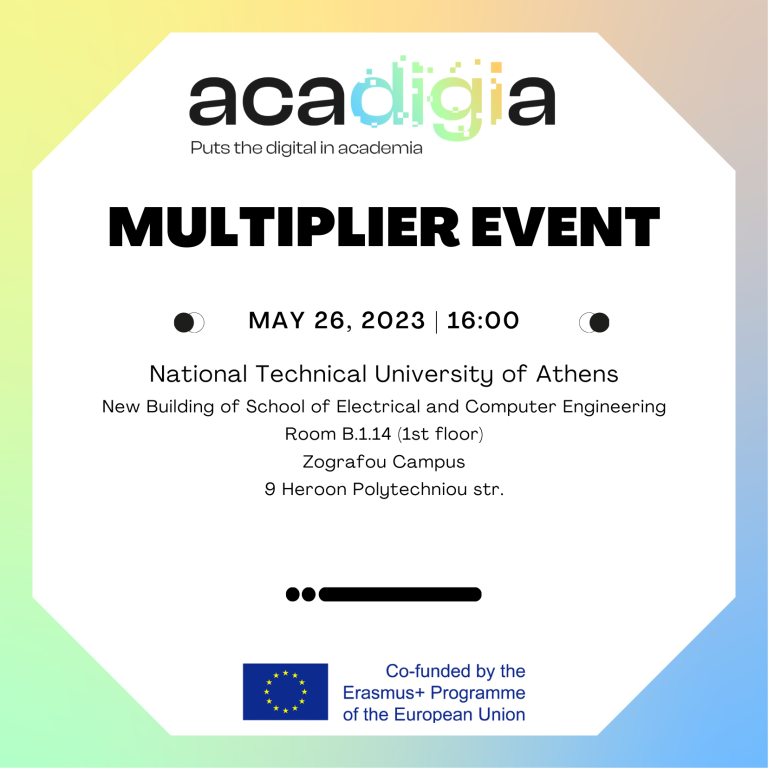 The Greek multiplier event was successfully held at the National Technical University of Athens!